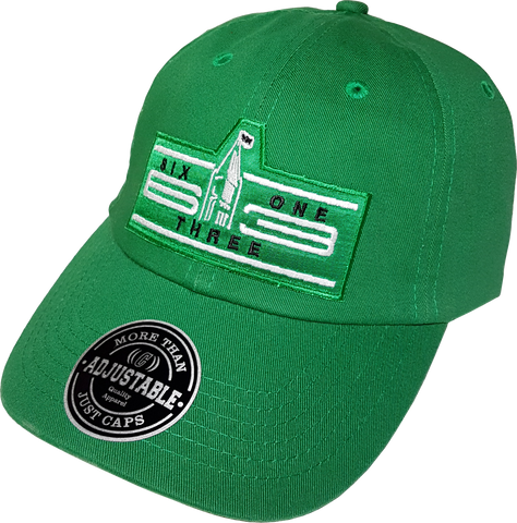 Six One 3 Cyber Patch Dad Hat Green