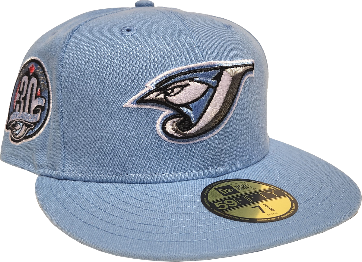 Toronto Blue Jays New Era 59Fifty Fitted Sky Blue 30th Season Side