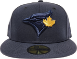 Toronto Blue Jays New Era 59Fifty Exclusive Navy Metallic Gold Pop