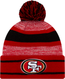 San Francisco 49ers Cuffed Knit Pom Toque