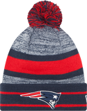 New England Patriots Cuffed Pom Knit Toque
