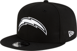 Los Angeles Chargers New Era 9Fifty Snapback Black And White