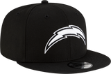 Los Angeles Chargers New Era 9Fifty Snapback Black And White