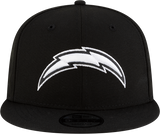 Los Angeles Chargers New Era 9Fifty Snapback Black And White