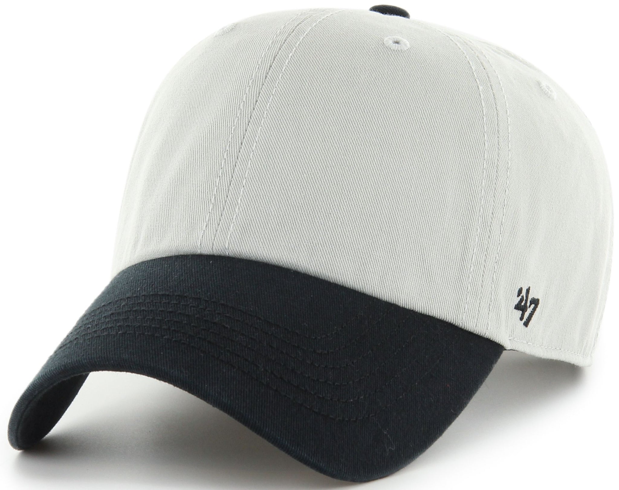 '47 Brand New York Mets Clean Up Adjustable Hat - Black & White, Cotton Twill, OSFA - View #8