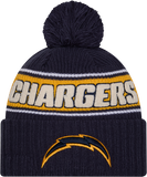 Los Angeles Chargers Sport Knit Fleece Lined Pom Toque