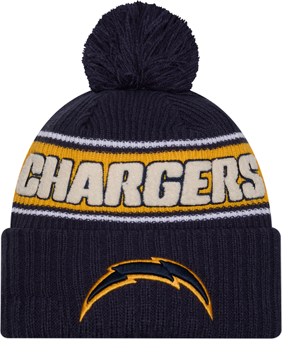Los Angeles Chargers Sport Knit Fleece Lined Pom Toque