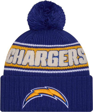 Los Angeles Chargers Sport Knit Fleece Lined Pom Toque Royal