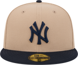New York Yankees New Era 59Fifty Fitted Beige Navy