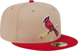 St Louis Cardinals New Era 59Fifty Fitted Beige Red