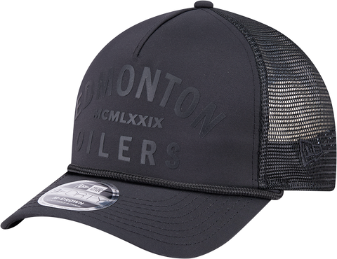 Edmonton Oilers 9FORTY M-Crown Rope Trucker Blackout