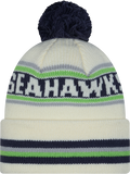 Seattle Seahawks Cuffed Pom Knit Classic Toque
