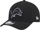 Detroit Lions 9FORTY M-CROWN A-FRAME Snapback Black And White