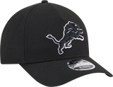 Detroit Lions 9FORTY M-CROWN A-FRAME Snapback Black And White