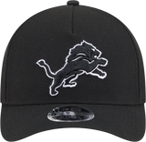 Detroit Lions 9FORTY M-CROWN A-FRAME Snapback Black And White