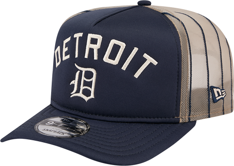 Detroit Tigers New Era 9FIFTY Arched Foam Trucker Pinstripe
