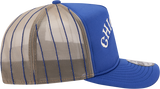 Chicago Cubs New Era 9FIFTY Arched Foam Trucker Pinstripe