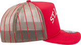 St. Louis Cardinals New Era 9FIFTY Arched Foam Trucker Pinstripe