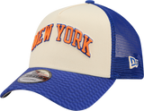 New York Knicks New Era City Edition 9FORTY A-FRAME Trucker