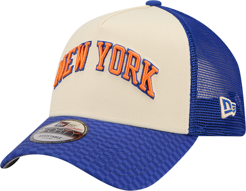 New York Knicks New Era City Edition 9FORTY A-FRAME Trucker