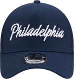 Philadelphia 76ers New Era City Edition 9FORTY A-FRAME Trucker