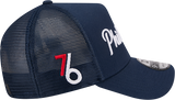 Philadelphia 76ers New Era City Edition 9FORTY A-FRAME Trucker