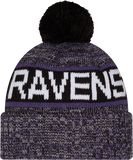 Baltimore Ravens Tri Colour Cuffed Knit Toque
