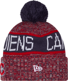 Montreal Canadiens Tri Colour Knit Fleece Lined Pom Toque