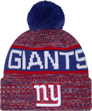 New York Giants Tri Colour Cuffed Knit Toque