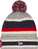 Montreal Canadiens Knit Stripe Fleece Lined Pom Toque