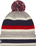 Montreal Canadiens Knit Stripe Fleece Lined Pom Toque