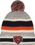 Chicago Bears Knit Stripe Pom Toque