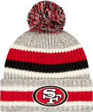 San Francisco 49ers Knit Stripe Pom Toque