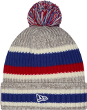 New York Giants Knit Stripe Pom Toque