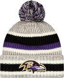Baltimore Ravens Knit Stripe Pom Toque