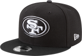 San Francisco 49ers New Era 9FIFTY Snapback Black And White