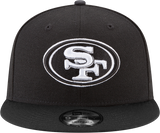 San Francisco 49ers New Era 9FIFTY Snapback Black And White