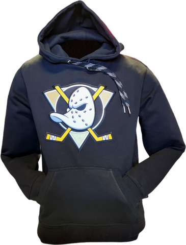 Anaheim Ducks Embroidered Crest Hoodie Black