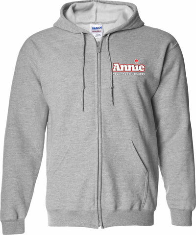 Annie Full Zip Hoodie Sport Grey