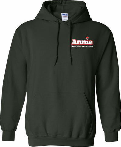 Annie Pull Over Hoodie Forest Green