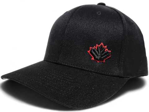 Canada Leaf Black Red Cap
