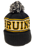 Boston Bruins Retro Knit Fleece Lined Pom Toque