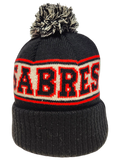Buffalo Sabres Retro Knit Fleece Lined Pom Toque Black