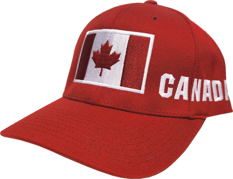 Canada Big Flag Cap Red