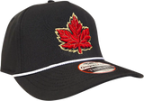Canada Cap Mighty Maple Imperial Performance Rope Hat Black