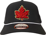 Canada Cap Mighty Maple Imperial Performance Rope Hat Black