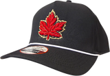 Canada Cap Mighty Maple Imperial Performance Rope Hat Black