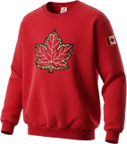 Canada Crew Neck Mighty Maple Red Made In Canada