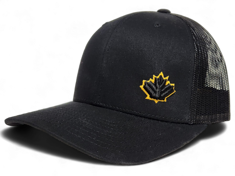 Canada Trucker Cap Black Gold