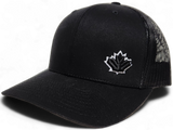 Canada Trucker Cap Black White